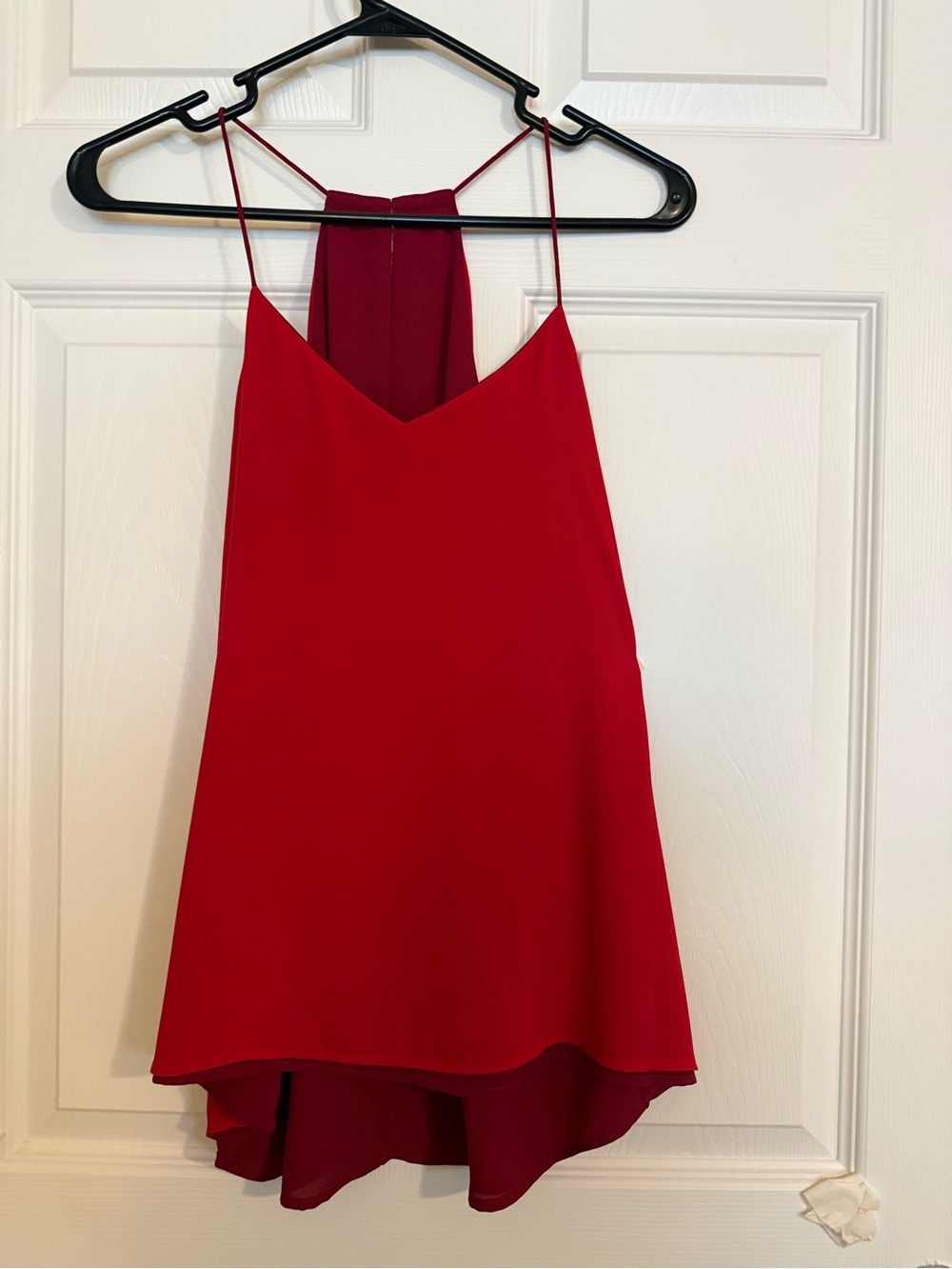 Express Women's Red Spaghetti Strap shirt
